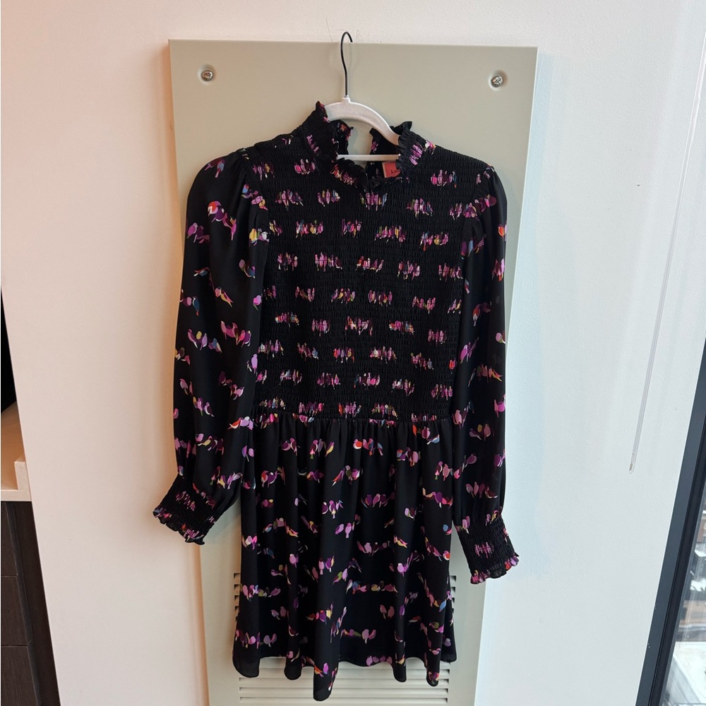 Kate Spade Black and Pink Floral Dress